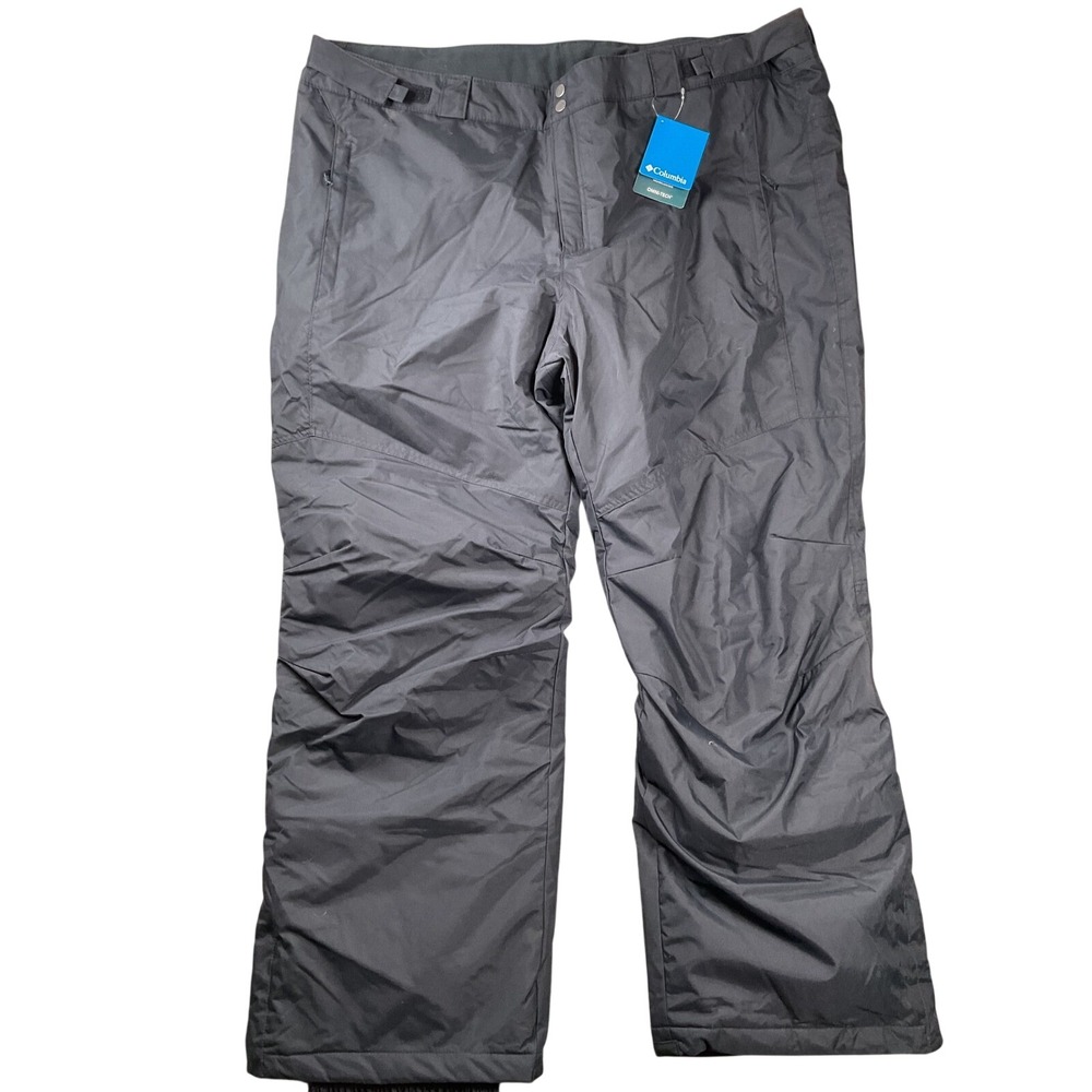NEW Columbia Bugaboo IV Pant Mens 3X Black Omni-Tech Waterproof Snow Ski Pants